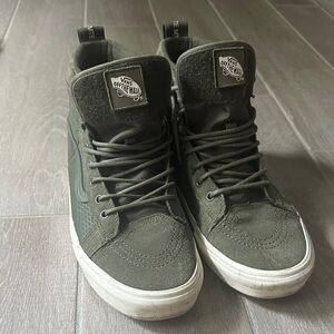 Vans Men's High-Top Sneakers - Dark Green